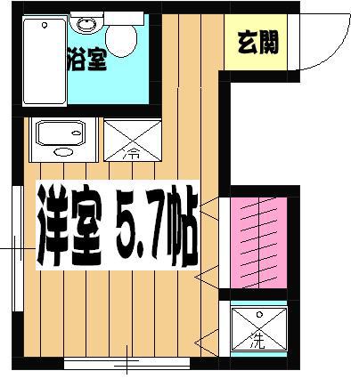 メリーセルバ(ワンルーム/3階)の間取り写真