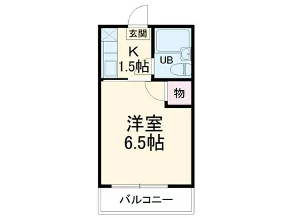 シティハウス宮原(1K/2階)の間取り写真