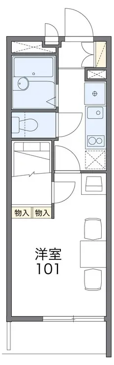 レオパレス浦和常盤 4階階 間取り