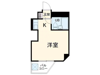 TOP南行徳2(ワンルーム/4階)の間取り写真