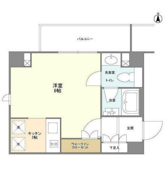 シェノン三軒茶屋(ワンルーム/3階)の間取り写真