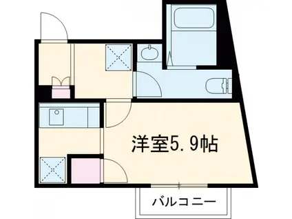 SOLEIL.7(ワンルーム/2階)の間取り写真