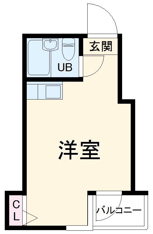 ウィンベル川崎第10(ワンルーム/4階)の間取り写真