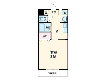 メゾン小宮(1DK/1階)の間取り写真