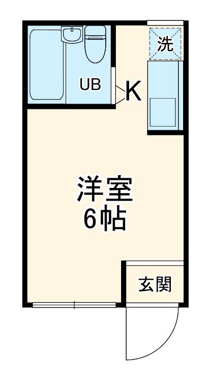 パークサイド瀬ケ崎(ワンルーム/1階)の間取り写真