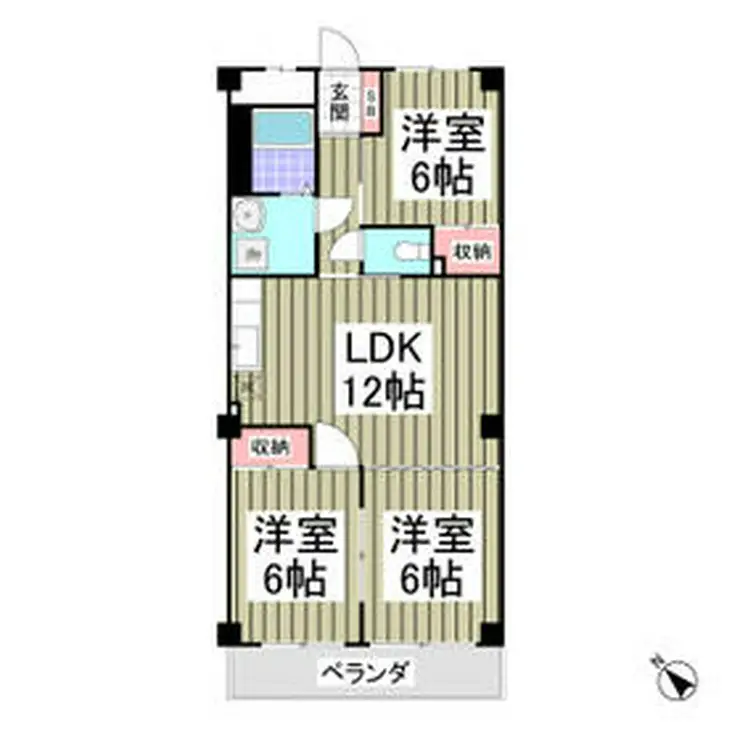 チェリーツリーパークマキ 2階階 間取り