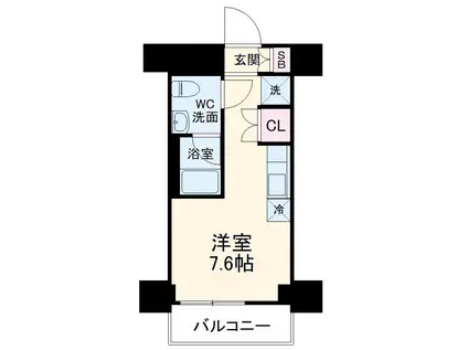 クラリッサ横浜フロード(ワンルーム/5階)の間取り写真