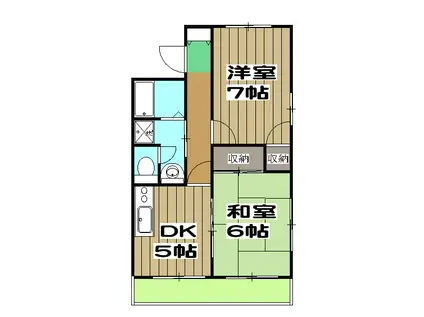 ロイヤルコーポ(2DK/8階)の間取り写真