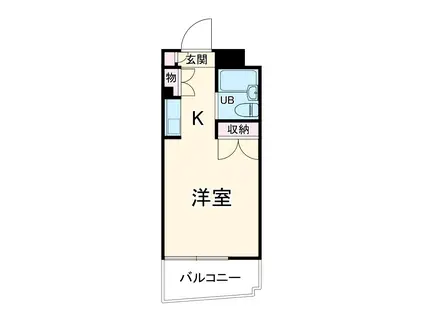 メゾンド・スクワール(ワンルーム/3階)の間取り写真