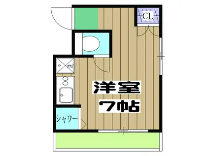 アーキスKG(ワンルーム/2階)の間取り写真