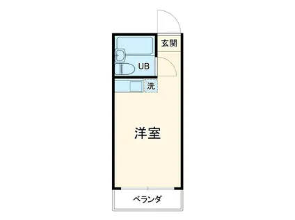メゾン・ド・ラメール石名坂(1K/2階)の間取り写真