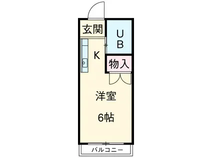 U&I南大塚(ワンルーム/2階)の間取り写真