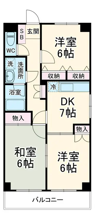 アークス藤沢 3階階 間取り