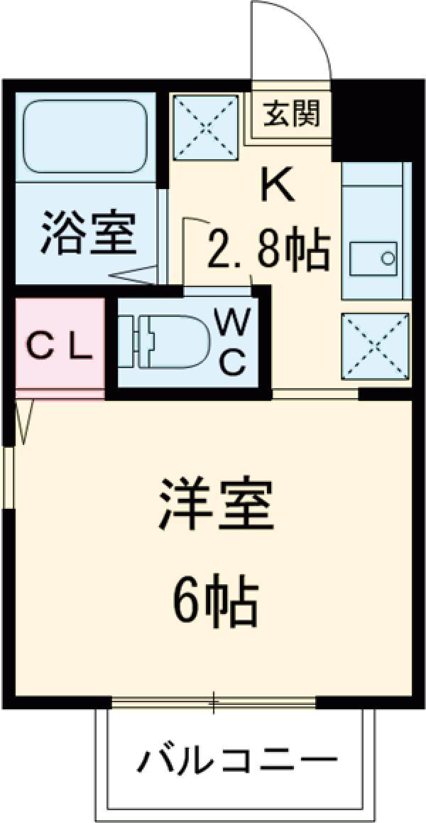 第三六親荘(1K/2階)の間取り写真