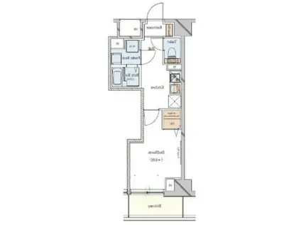 ガリシア駒込イースト(1K/8階)の間取り写真