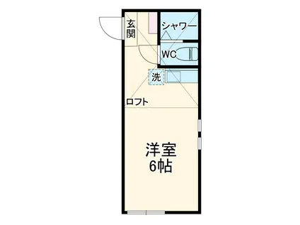 ユナイトアルゴ横浜(ワンルーム/2階)の間取り写真