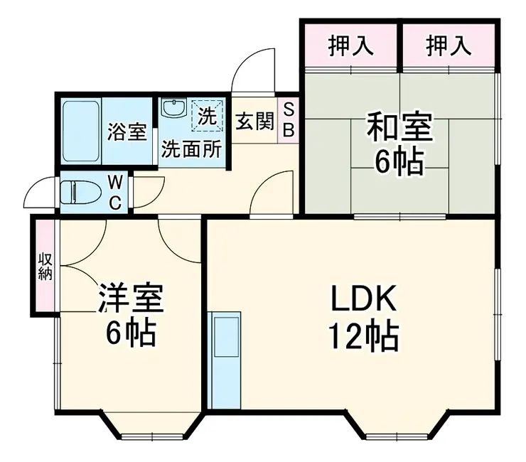 リバーランドハイツ 2階階 間取り