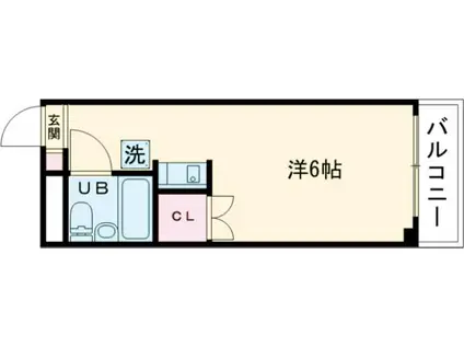 まるいわパレス世田谷3(ワンルーム/1階)の間取り写真