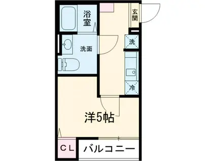 ソラーレ(1K/3階)の間取り写真