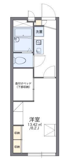 レオパレスラストラーダ(1K/2階)の間取り写真