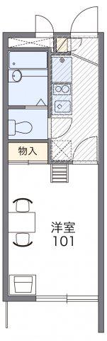 レオパレスU(1K/3階)の間取り写真