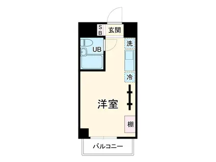 R-STYLE南行徳(ワンルーム/1階)の間取り写真