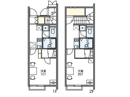 レオネクストサンクォーレ太田(1K/1階)の間取り写真