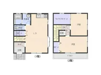 アートスタイル(2SLDK/1階)の間取り写真