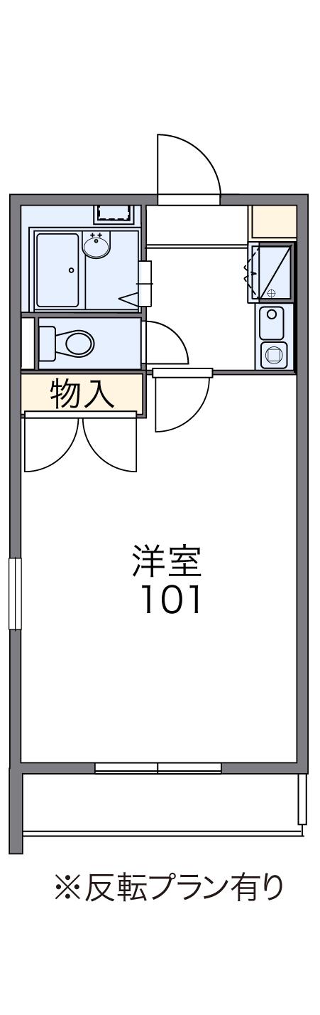 レオパレスドリームスペース(1K/2階)の間取り写真