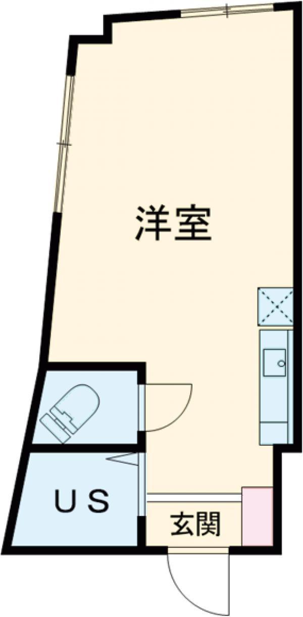 TRアーバンプレイス高田馬場Ⅰ(ワンルーム/1階)の間取り写真