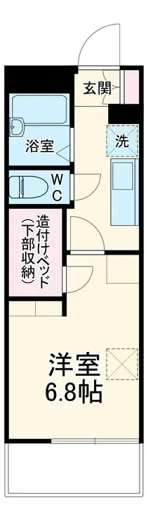 レオパレス八千代 1階階 間取り