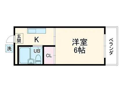 RICO1(1K/2階)の間取り写真