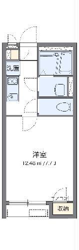 クレイノSHINONOME(1K/2階)の間取り写真