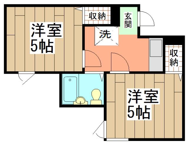 アメニティー京都一番館(2K/4階)の間取り写真