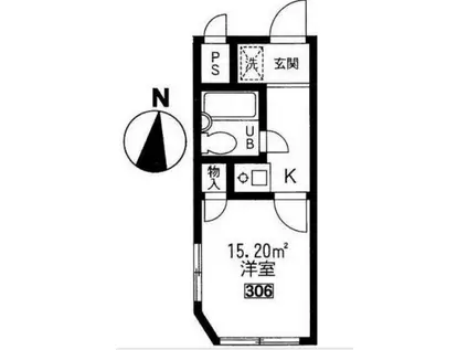 シティプラザ浦和(1K/3階)の間取り写真