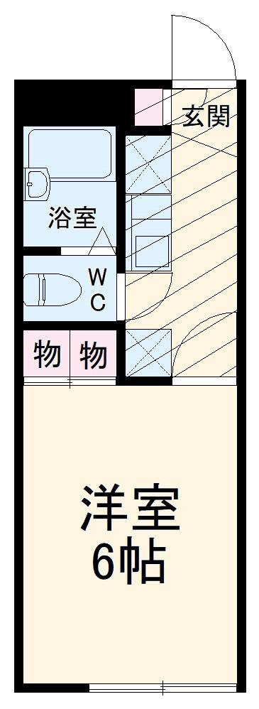 レオパレスマグノーリア(1K/2階)の間取り写真