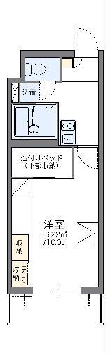 レオパレス・パルコートE(1K/1階)の間取り写真