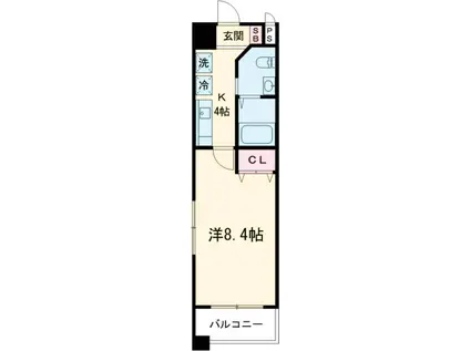 SHELLMIYAKOⅠ(1K/5階)の間取り写真