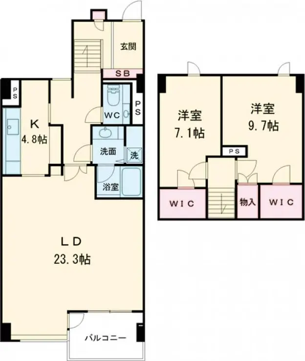 参宮橋マンション 1階階 間取り