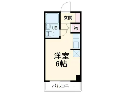 ヴィラ・リバレット(ワンルーム/4階)の間取り写真