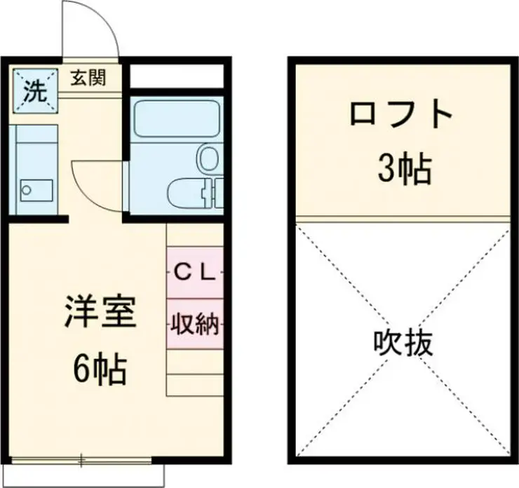 シャンブルドットつつじヶ丘 2階階 間取り