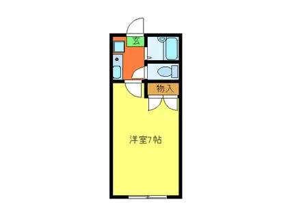 サンドリーム東豊中(1K/1階)の間取り写真