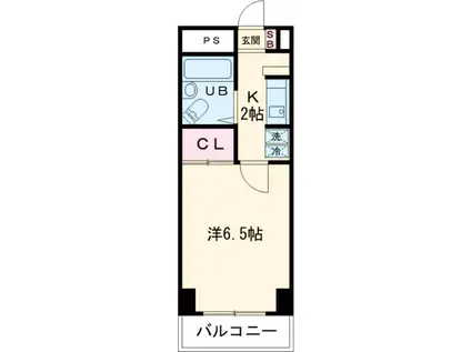 セイハイツⅡ(1K/2階)の間取り写真