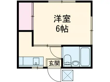 HOUSE TAGOTO(1K/1階)の間取り写真