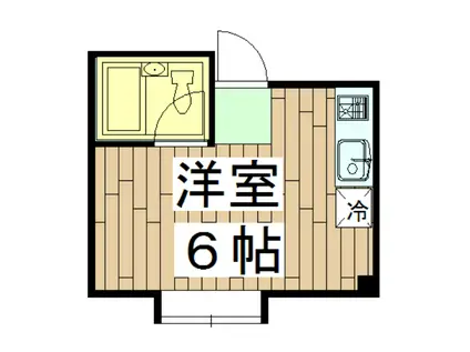 シャピタン六角(ワンルーム/3階)の間取り写真