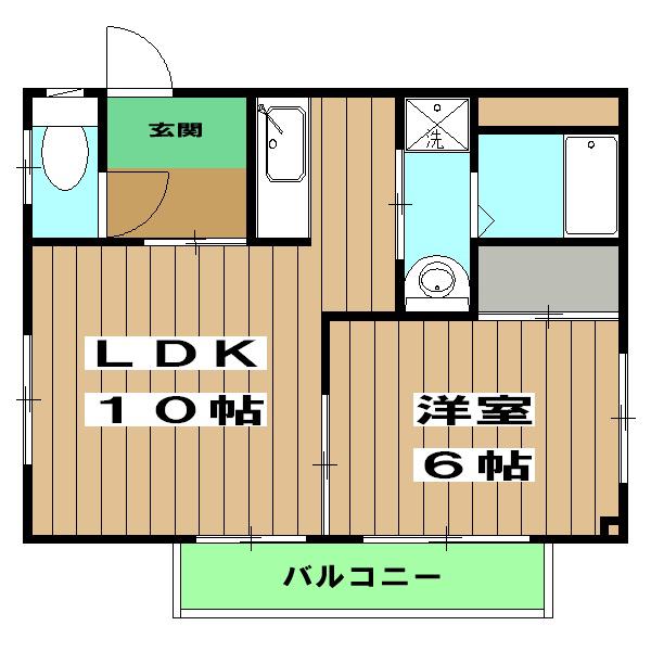 COMO HOUSE(1LDK/3階)の間取り写真