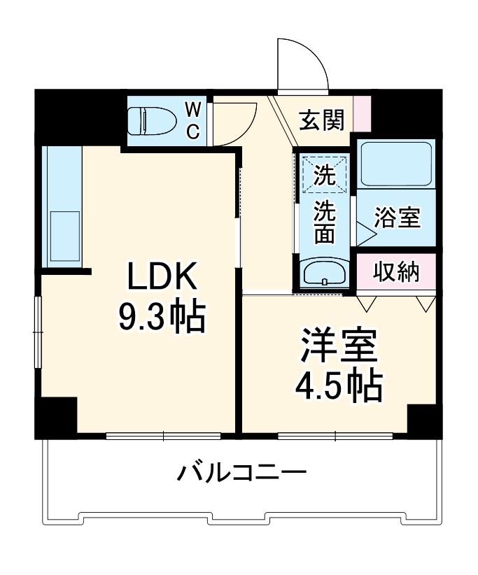マジュール(1LDK/1階)の間取り写真