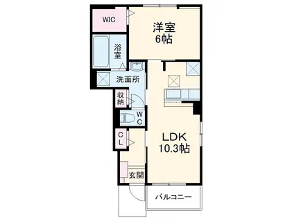 横浜線 橋本駅(神奈川) バス乗車時間：14分 九沢自治会館前バス停で下車 徒歩2分 2階建 築5年(1LDK/1階)の間取り写真
