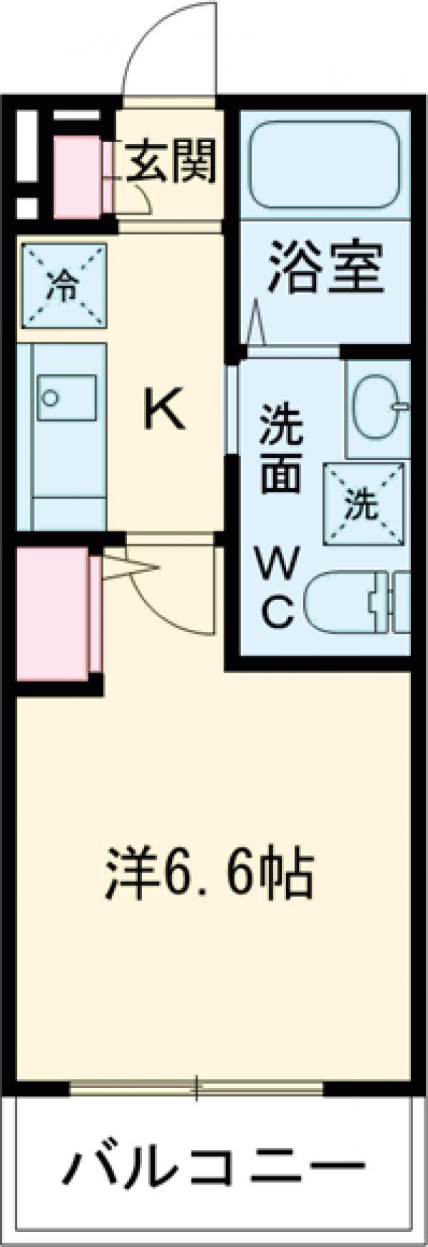 ES TRUTH KAMEARI(1K/3階)の間取り写真
