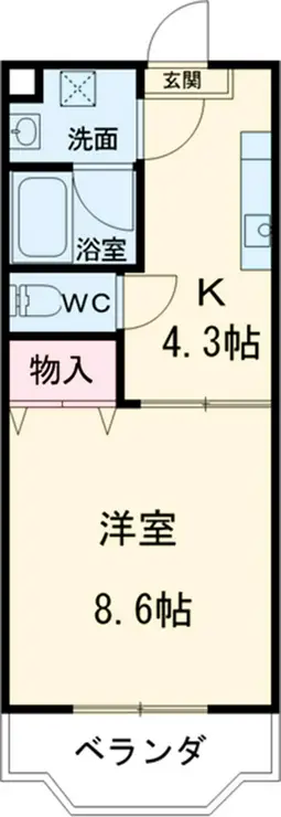 ボンヌ・シャンス・K 1階階 間取り